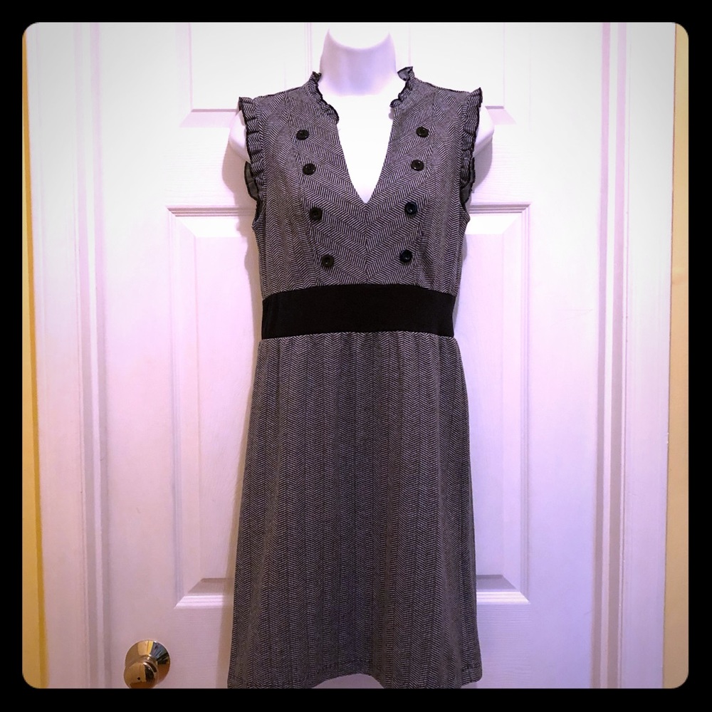 Black & White BeBob Dress Check out unique details
